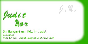 judit mor business card